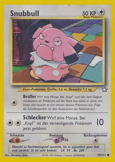 snubbull-pok-mon-tcg Snubbull 074/111 - Pokémon TCG