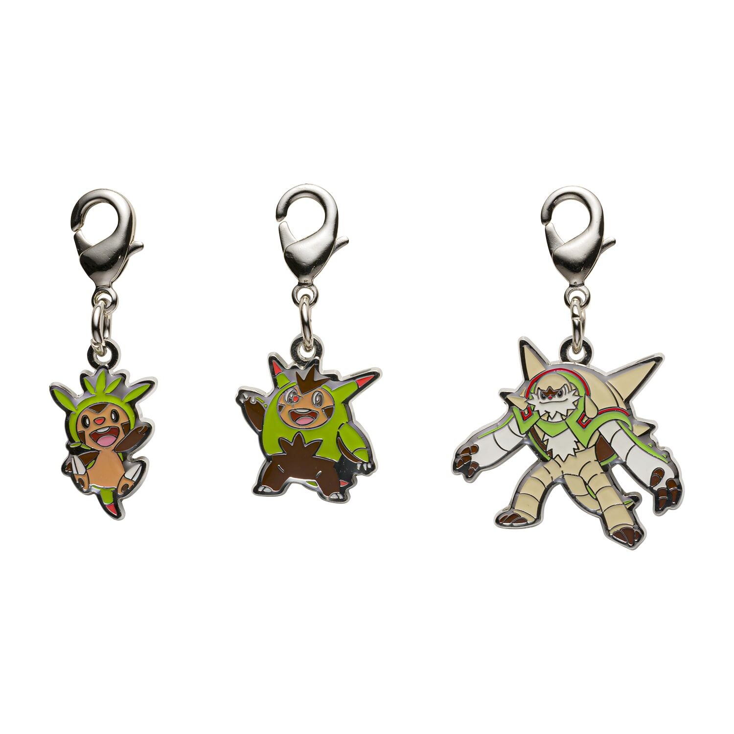 Pokemon Center - Chespin, Quilladin, Chesnaught Schlüsselanhänger - 3 Stück Pokemon Center - Chespin, Quilladin, Chesnaught Schlüsselanhänger - 3 Stück