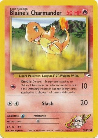 Blaine’s Charmander - 61/132 - Unlimited - EN Blaine’s Charmander - 61/132 - Unlimited - EN