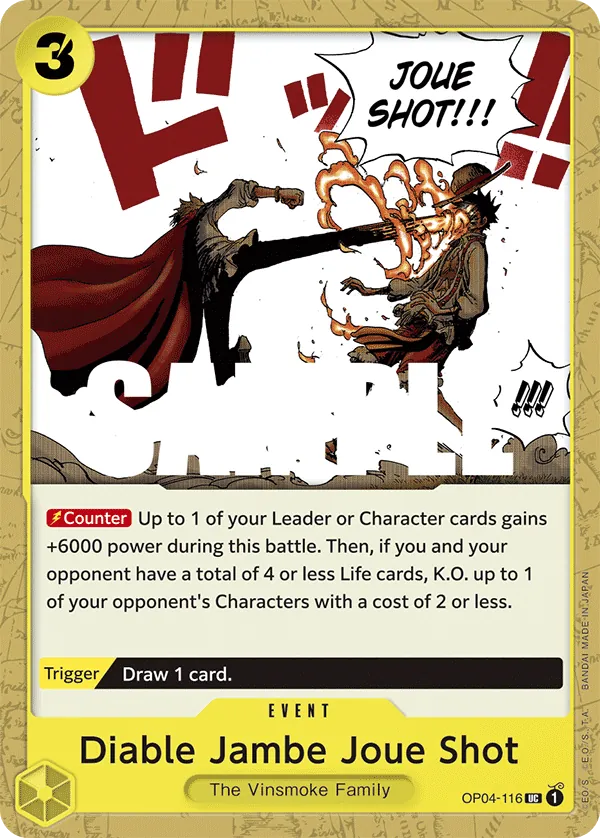 Diable Jambe Joue Shot - OP04-116 Diable Jambe Joue Shot - OP04-116