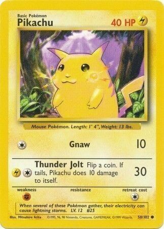 Pikachu - 58/102 - Unlimited - EN Pikachu - 58/102 - Unlimited - EN