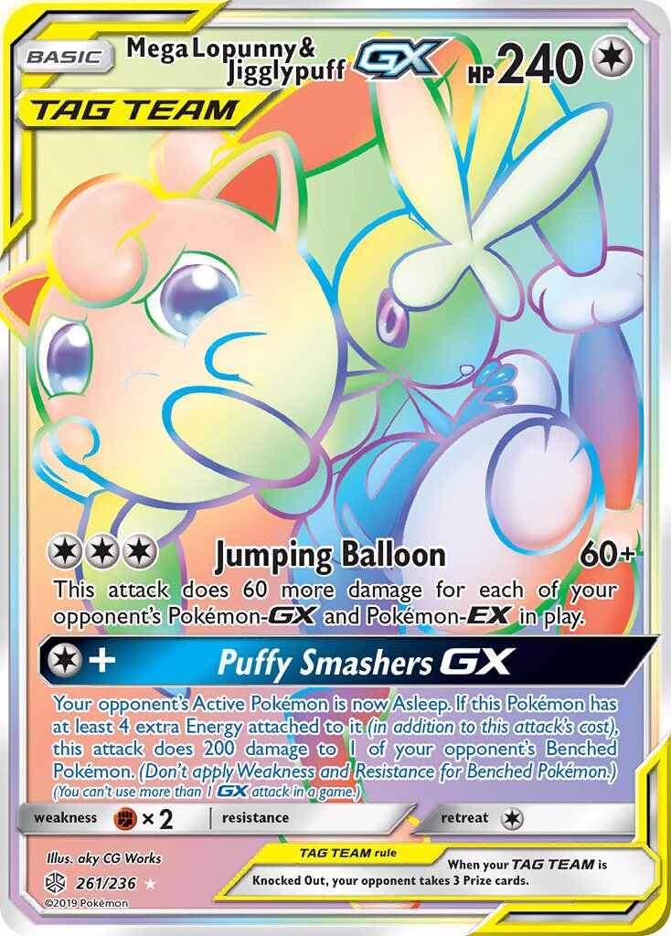 Mega Lopunny & Jigglypuff-GX - 261/236 - EN Mega Lopunny & Jigglypuff-GX - 261/236 - EN