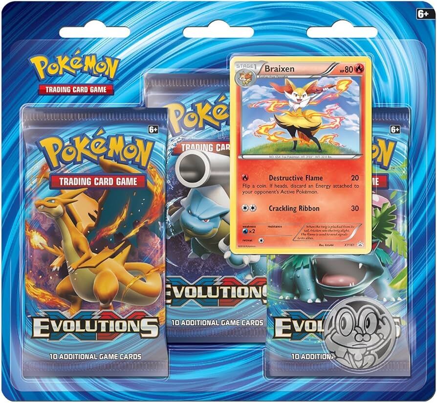 Pokémon TCG XY Evolutions Three-Booster Blister - EN