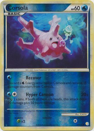 Corsola - 37/123 - Reverse Holo - EN