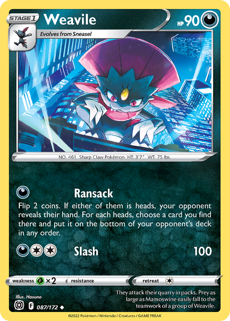 Weavile - 087/172 - EN