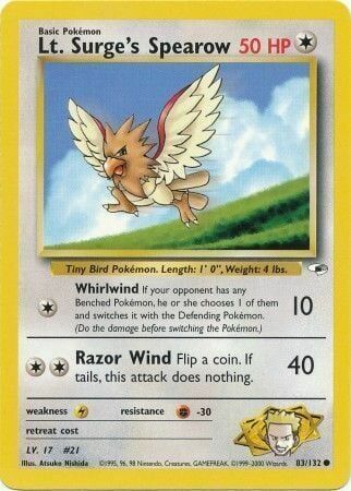 Lt. Surge’s Spearow - 83/132 - Unlimited - EN