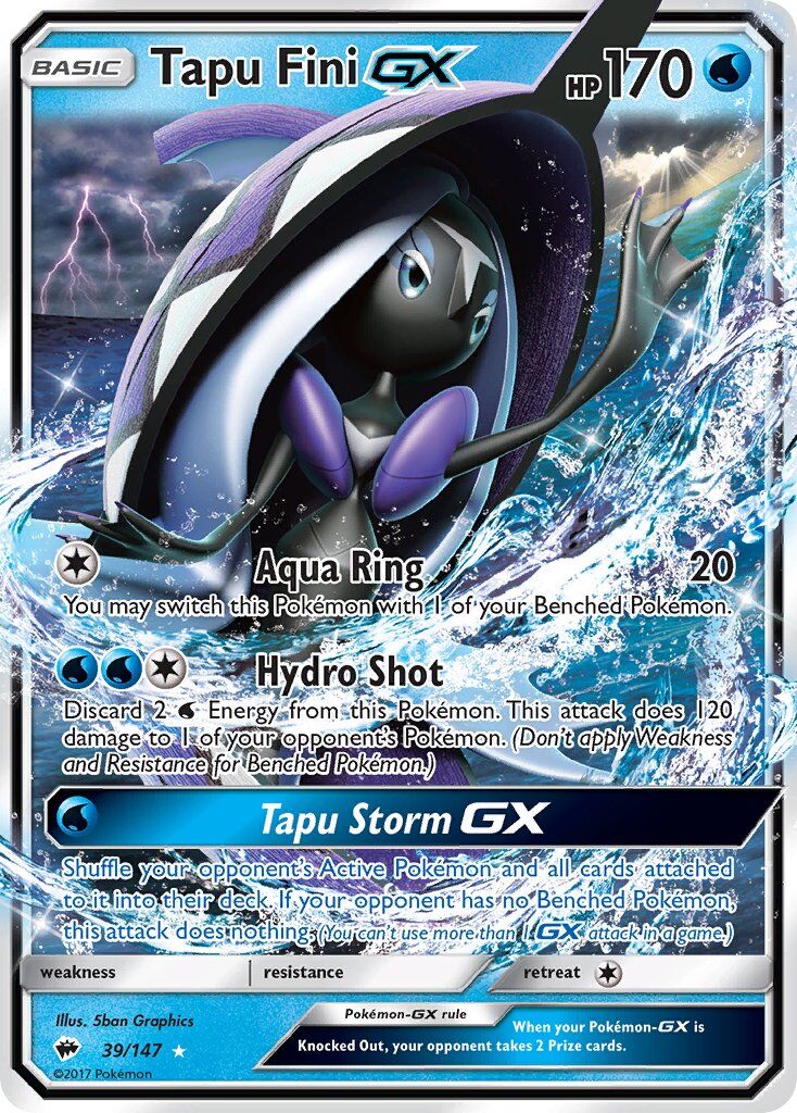 Tapu Fini-GX - 39/147 - EN Tapu Fini-GX - 39/147 - EN