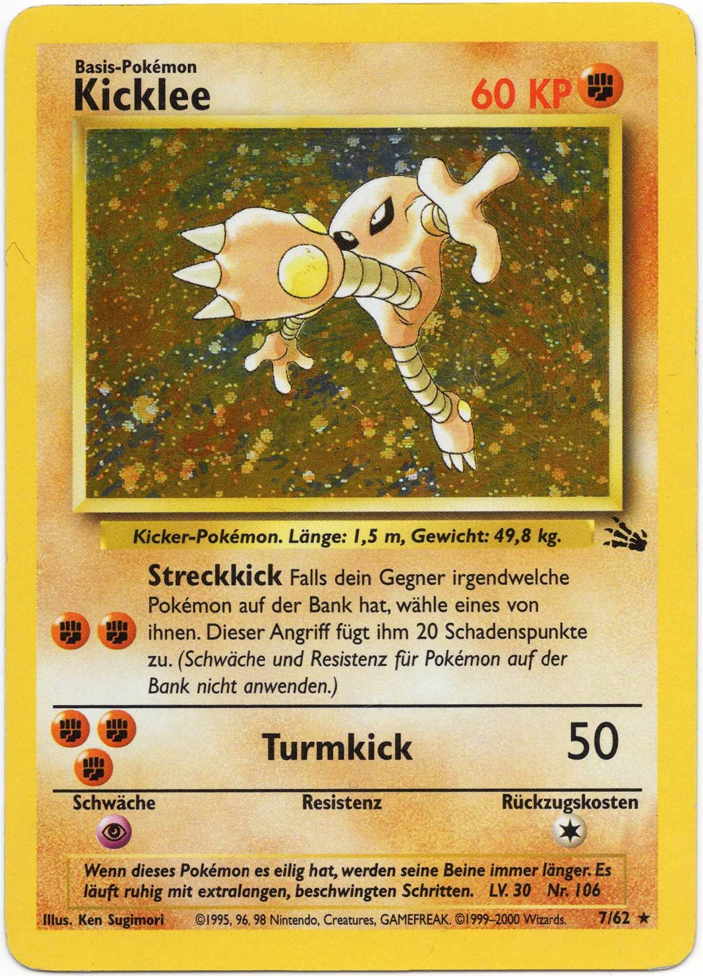 Kicklee - 7/62 - Pokémon TCG (Lightly Played)