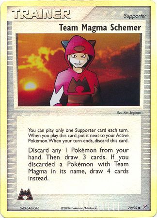 Team Magma Schemer - 70/97 - Reverse Holo - EN Team Magma Schemer - 70/97 - Reverse Holo - EN