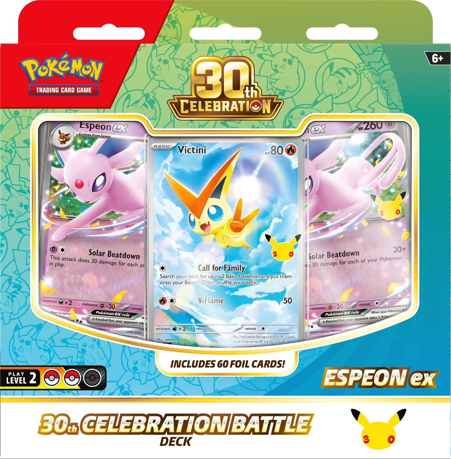 Pokémon TCG: 30th Celebration Espeon ex Battle Deck - EN