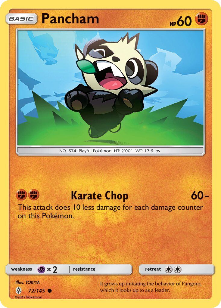 pancham-72-145-pokemon-tcg-lightly-played-en Pancham - 72/145 - Pokémon TCG - Lightly Played - EN