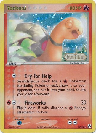 Torkoal - 27/92 - Reverse Holo - EN Torkoal - 27/92 - Reverse Holo - EN