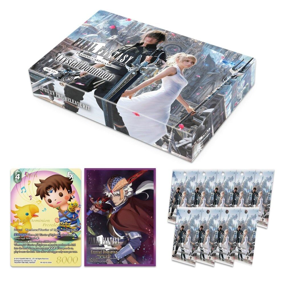 Opus 15 Crystal Dominion At Home Pre-Release Kit - Final Fantasy TCG - EN Opus 15 Crystal Dominion At Home Pre-Release Kit - Final Fantasy TCG - EN
