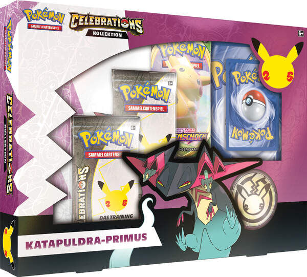 Pokémon 25th Anniversary Celebrations Katapuldra-Primus Kollektion Box - DE