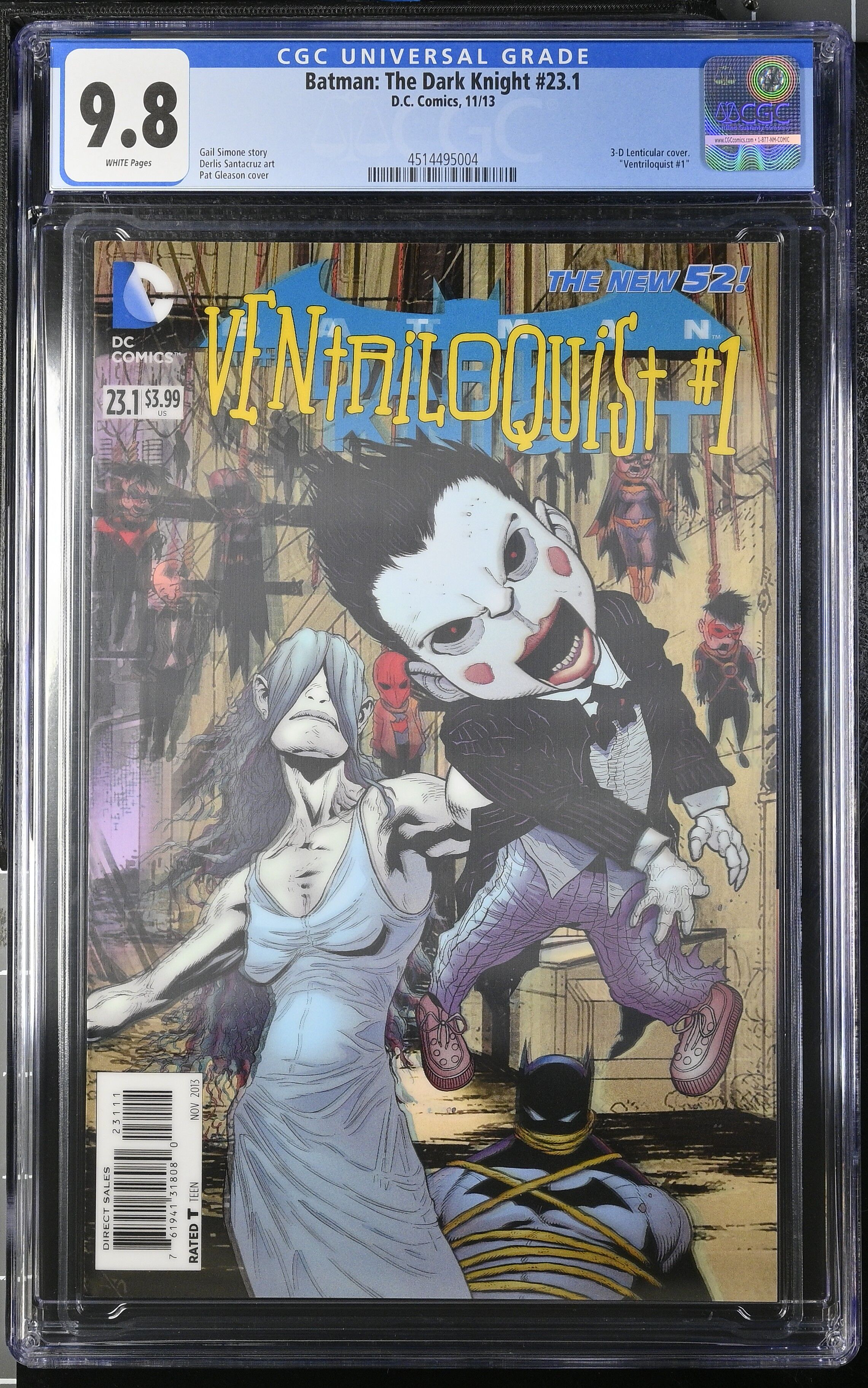 Batman The Dark Knight #23.1 CGC 9.8 3D Lenticular Cover Batman The Dark Knight #23.1 CGC 9.8 3D Lenticular Cover