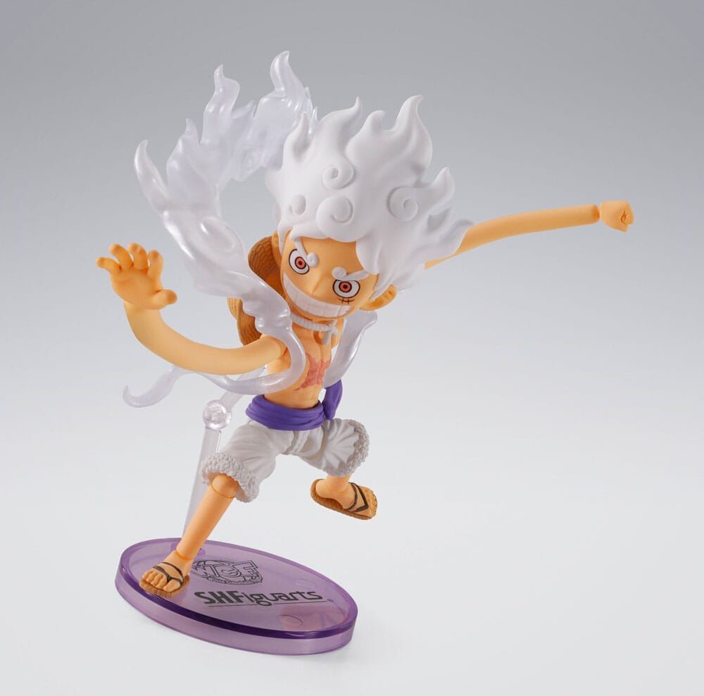 One Piece World Collactable Figures x S.H. Figuarts Actionfigur Monkey D. Ruffy Gear 8 cm