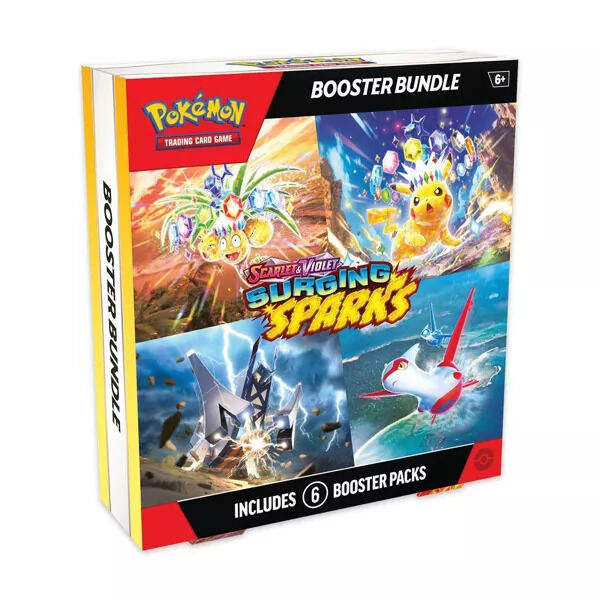 Pokémon TCG: Scarlet & Violet - Surging Sparks Booster Bundle (6 Packs) - EN Pokémon TCG: Scarlet & Violet - Surging Sparks Booster Bundle (6 Packs) - EN