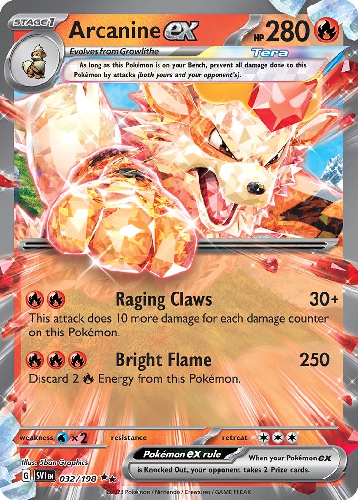 Arcanine ex - 032/198 - EN Arcanine ex - 032/198 - EN