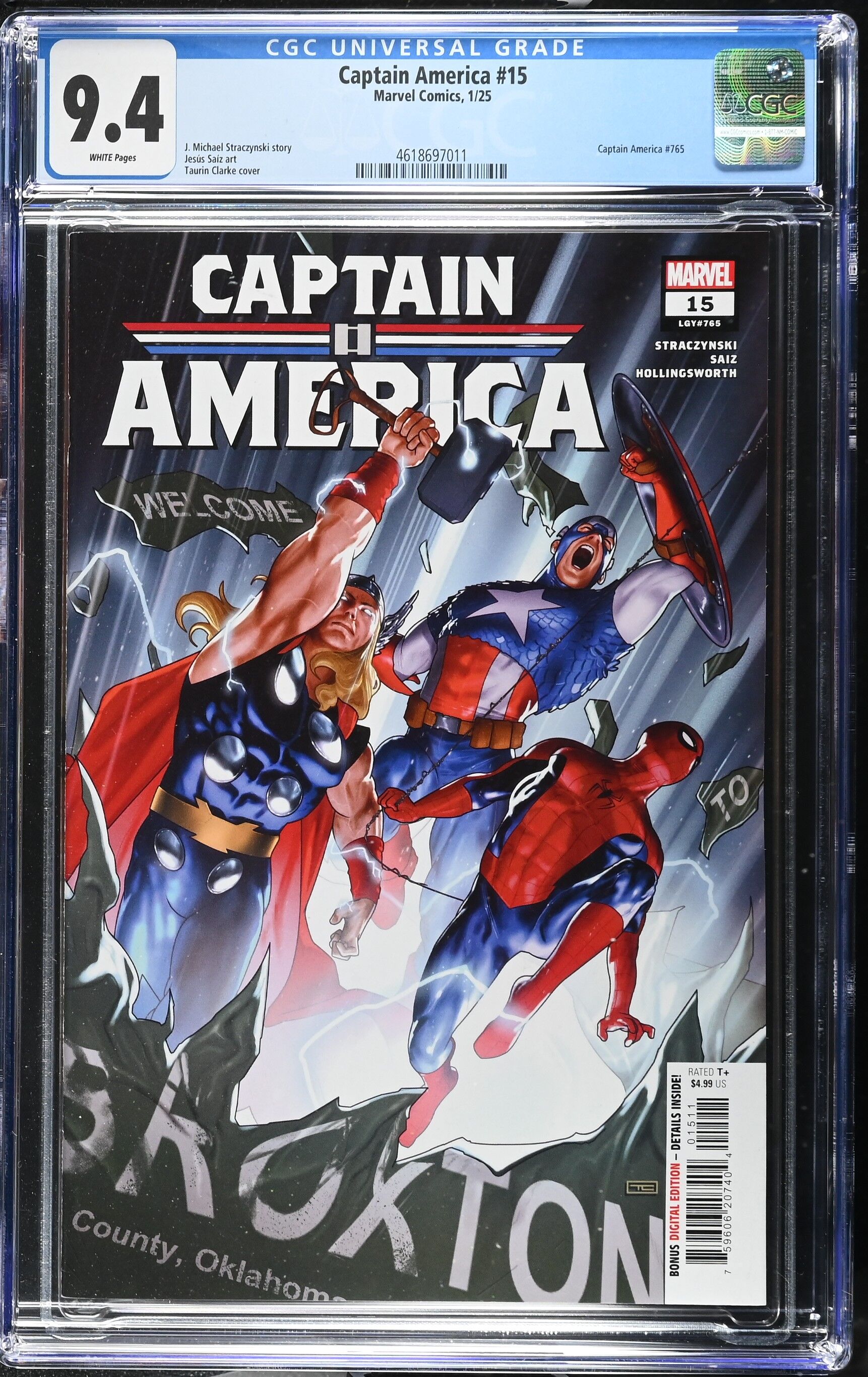 Captain America Issue 15 - CGC 9.4 Captain America Issue 15 - CGC 9.4