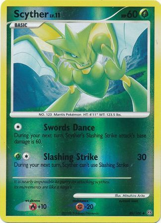 Scyther - 49/100 - Reverse Holo - EN