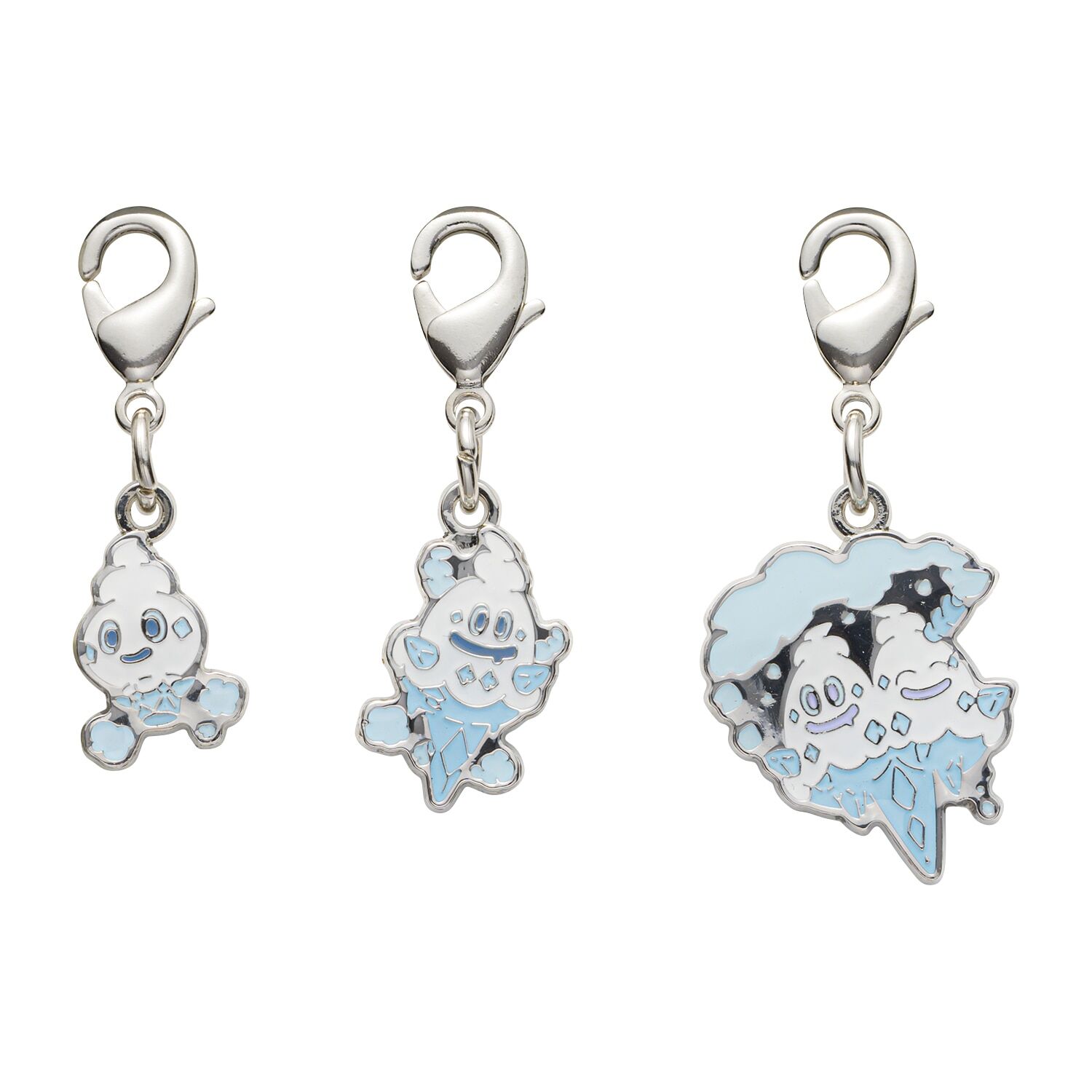 Pokemon Center - Vanillite, Vanillish, Vanilluxe Schlüsselanhänger - 3 Stück Pokemon Center - Vanillite, Vanillish, Vanilluxe Schlüsselanhänger - 3 Stück