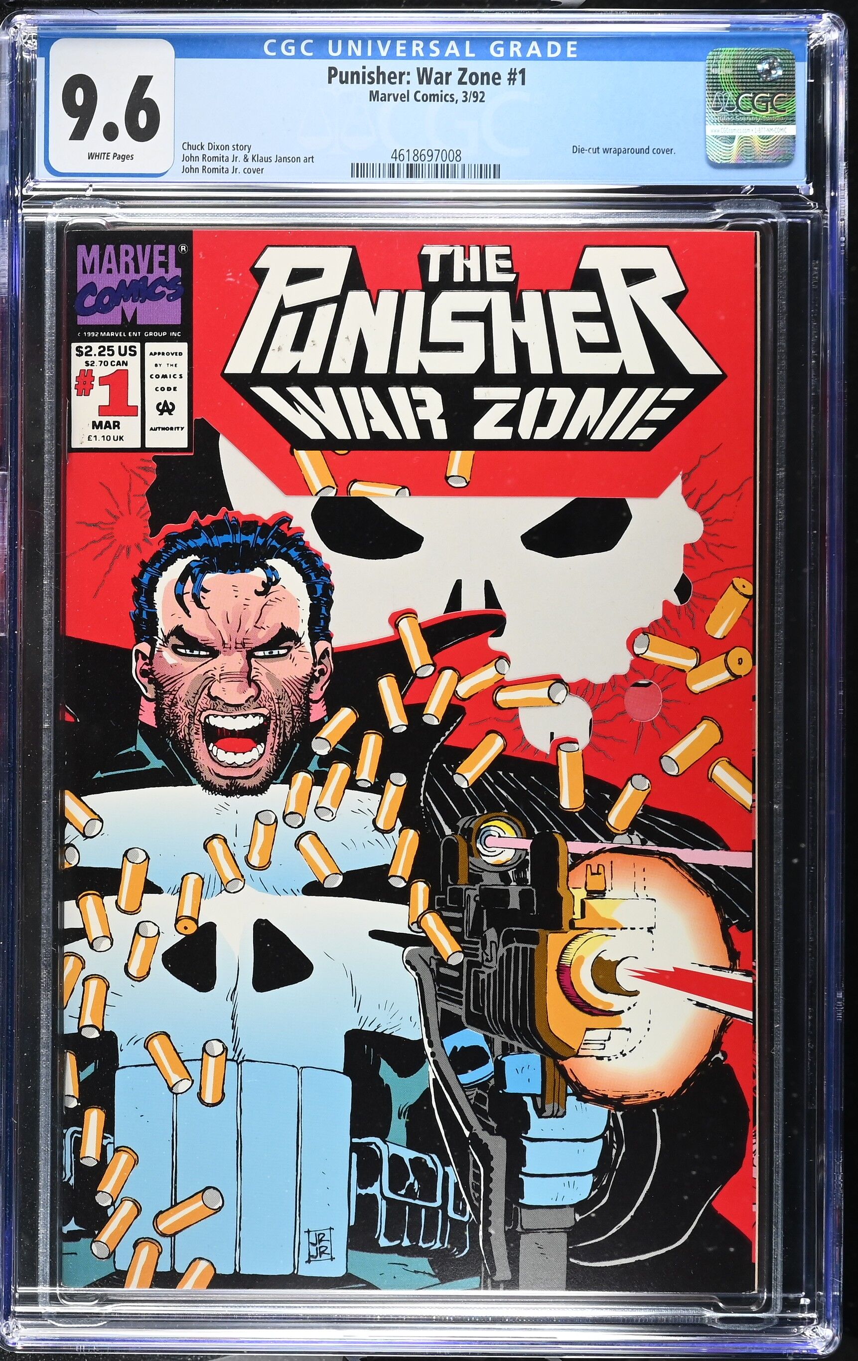 Punisher: War Zone Issue 1 - CGC 9.6 Punisher: War Zone Issue 1 - CGC 9.6