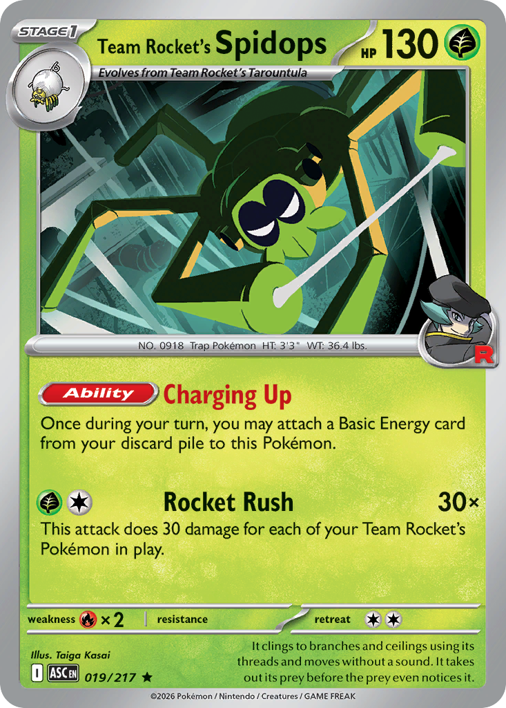 Team Rocket’s Spidops - 019/217 - EN Team Rocket’s Spidops - 019/217 - EN