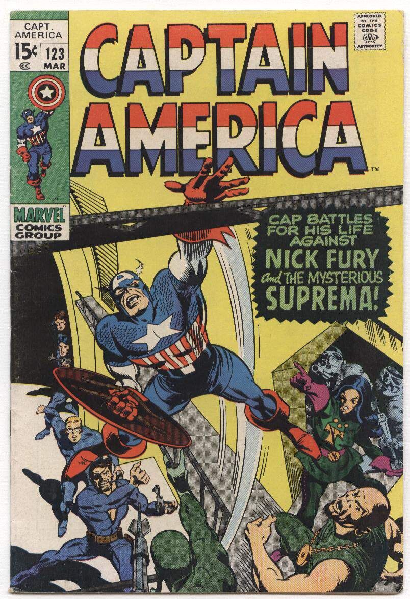 Stan Lee Captain America First Avenger 123 Captain America #123