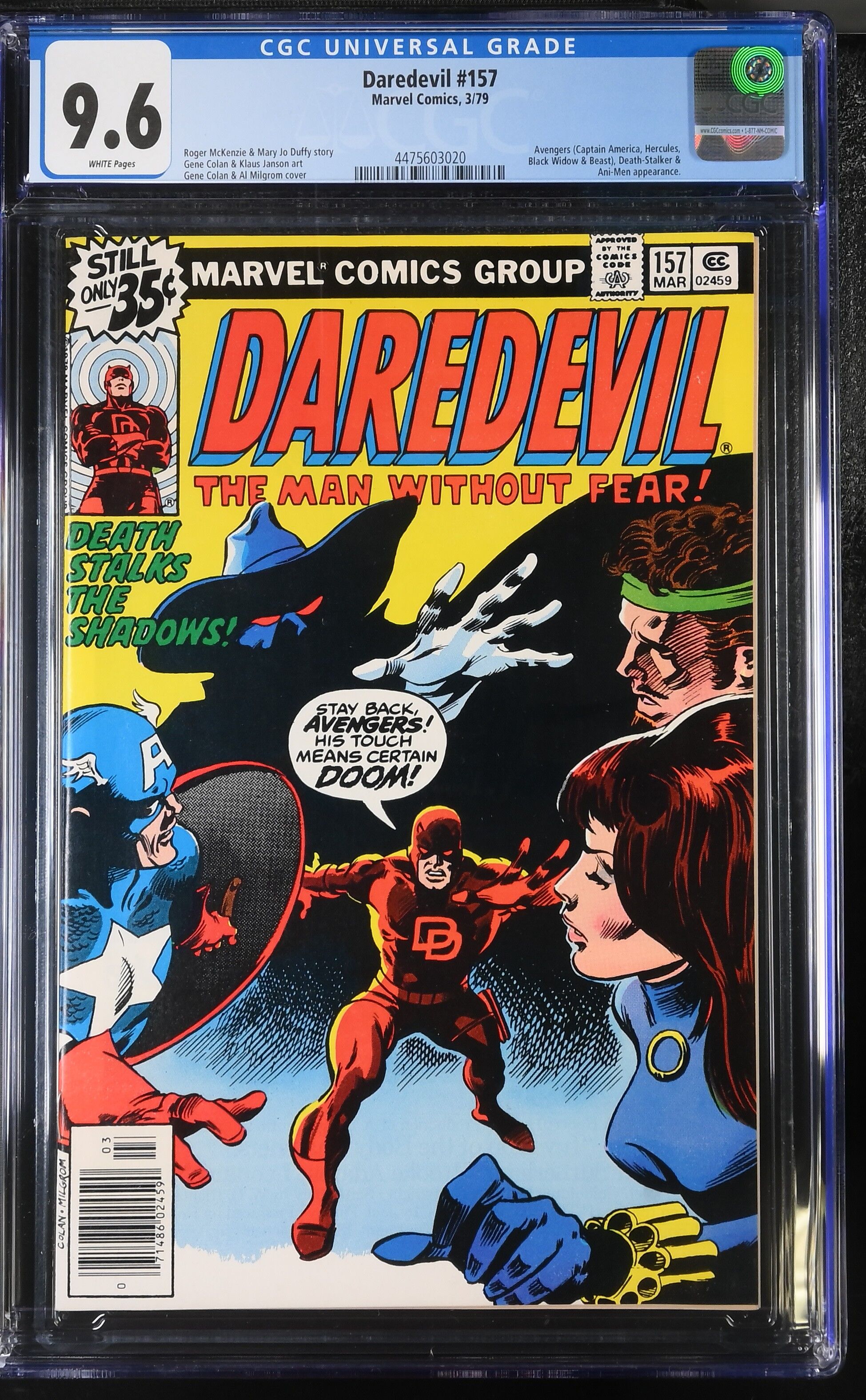 Daredevil #157 CGC 9.6 Daredevil #157 CGC 9.6