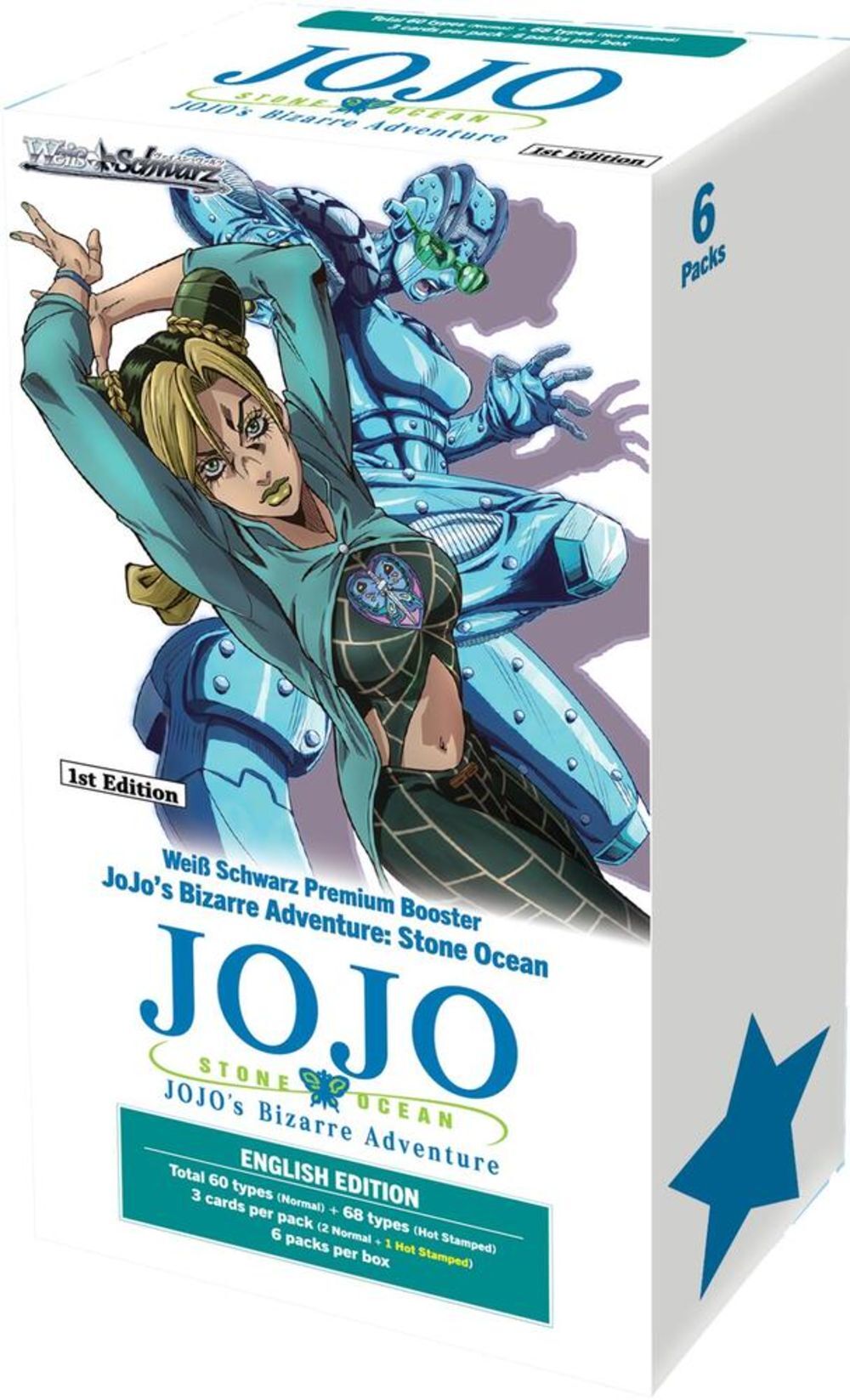 Jojos Bizarre Adventure: Stone Ocean Premium Booster Box (6 Packs) - Weiss Schwarz TCG - EN