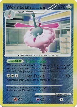 Wormadam Trash Cloak - 43/132 - Reverse Holo - EN