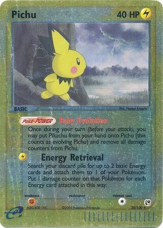 Pichu - 20/100 - Reverse Holo - EN Pichu - 20/100 - Reverse Holo - EN