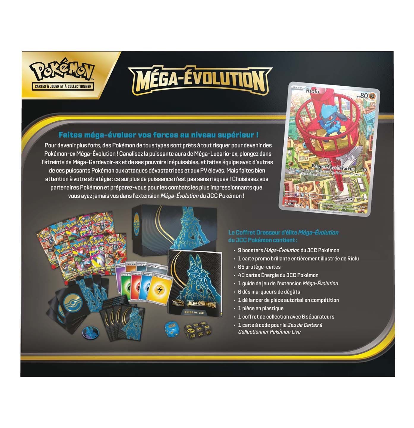 Pokémon JCC: Méga Évolution Coffret Dresseur d'Élite (Méga-Lucario) - FR