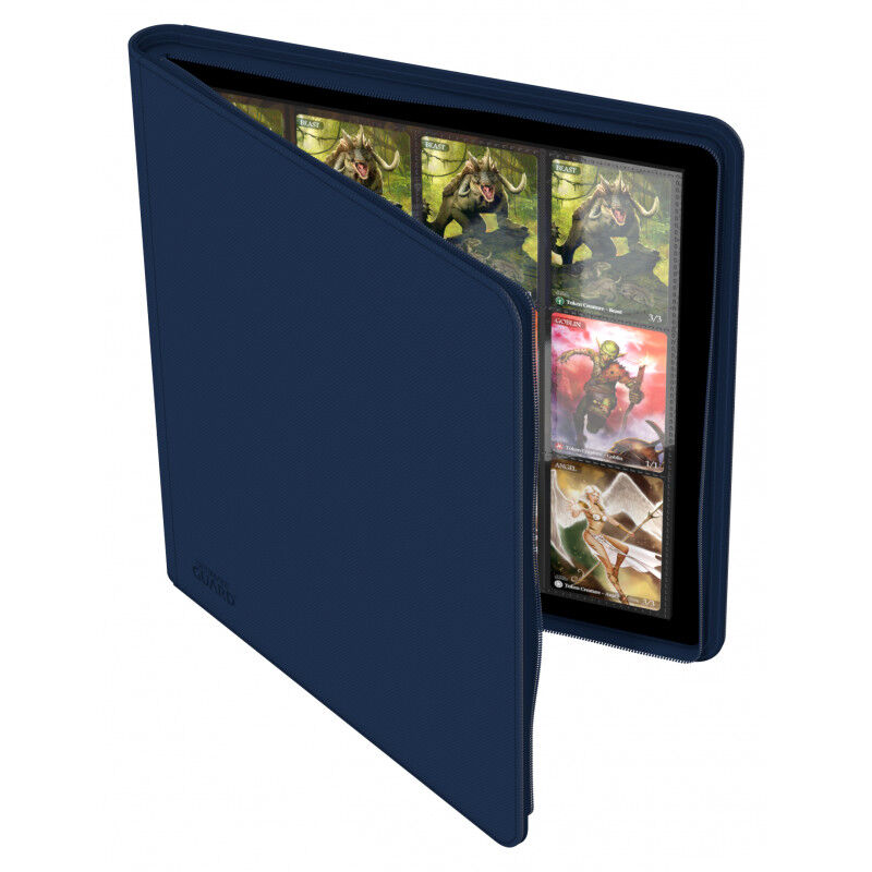 Ultimate Guard Ordner QuadRow ZipFolio 12-Pocket XenoSkin Blau