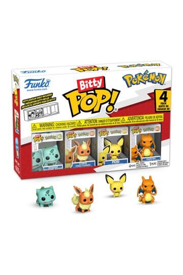 Pokémon Bitty POP! Vinyl Figur 4er-Pack Series 3 - 2cm 