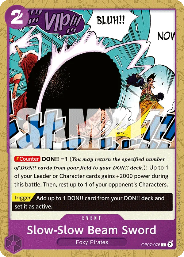 Slow-Slow Beam Sword - OP07-076 Slow-Slow Beam Sword - OP07-076