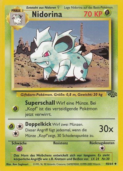 Nidorina 040/064 - Pokémon TCG
