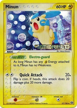 Minun - 37/106 - Reverse Holo - EN Minun - 37/106 - Reverse Holo - EN