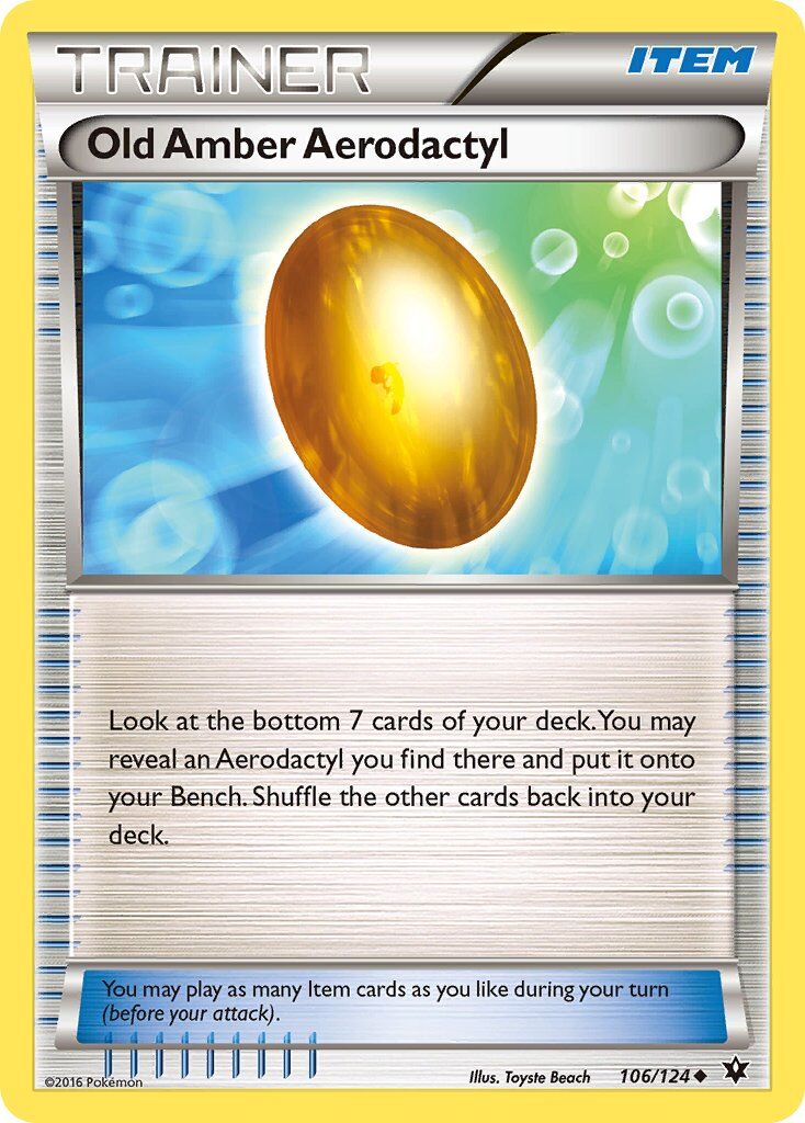 Old Amber Aerodactyl - 106/124 - EN Old Amber Aerodactyl - 106/124 - EN