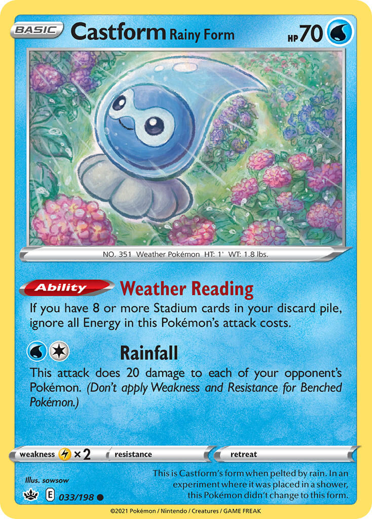 Castform Rainy Form - 033/198 - EN