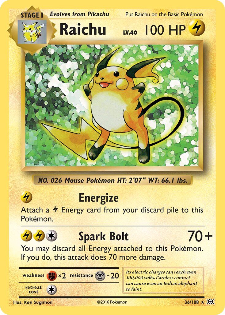 Raichu - 36/108 - EN Raichu - 36/108 - EN