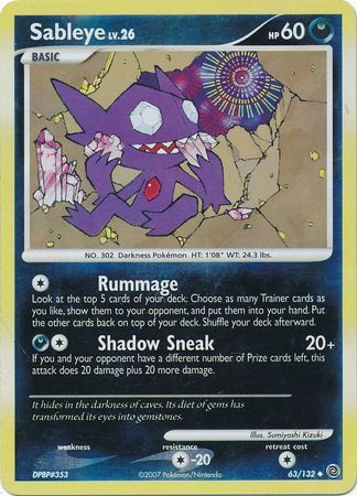 Sableye - 63/132 - Reverse Holo - EN Sableye - 63/132 - Reverse Holo - EN
