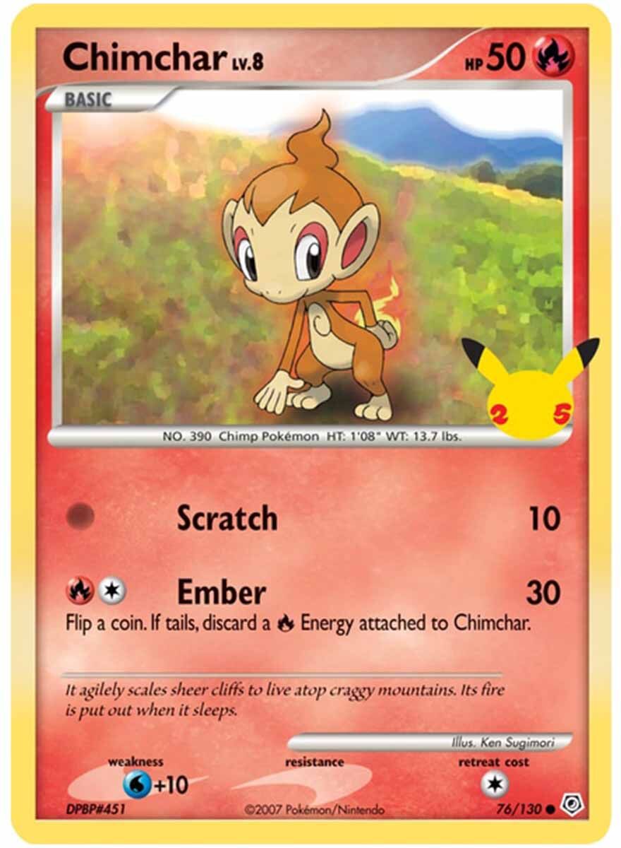 Pokémon 25th Anniversary Sinnoh Starters 3 Pack Jumbo Promos - EN