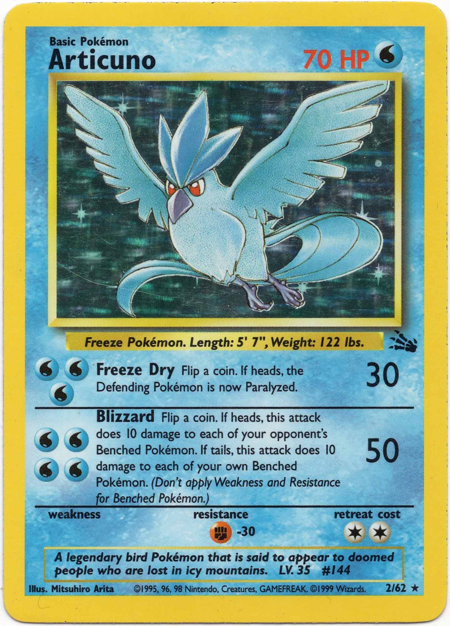 articuno-2-62-poke-mon-tcg-lightly-played Articuno 2/62 - Pokémon TCG (Lightly Played)