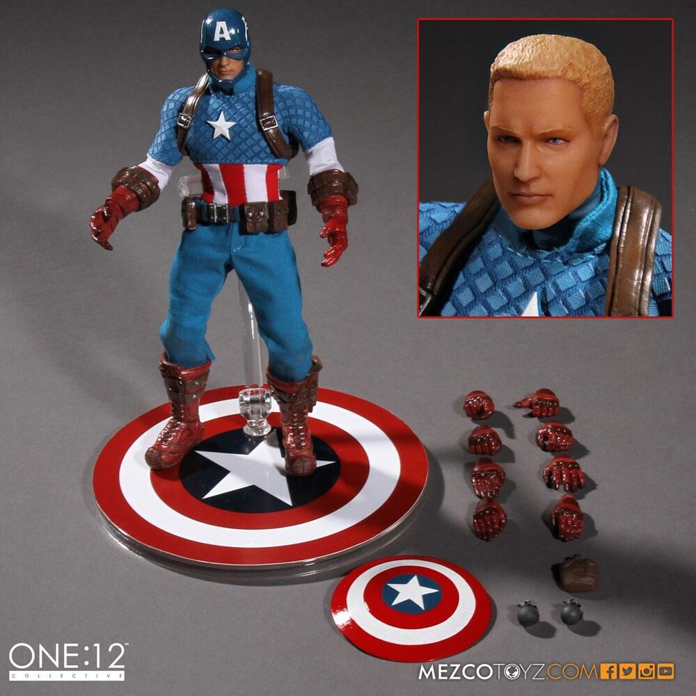 Marvel Universe Actionfigur 1/12 Captain America 15 cm