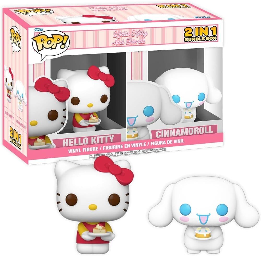 Hello Kitty Exclusive Box Cinnamoroll & Hello Kitty with Cake Assembled Hello Kitty Exclusive Box Cinnamoroll & Hello Kitty with Cake Assembled