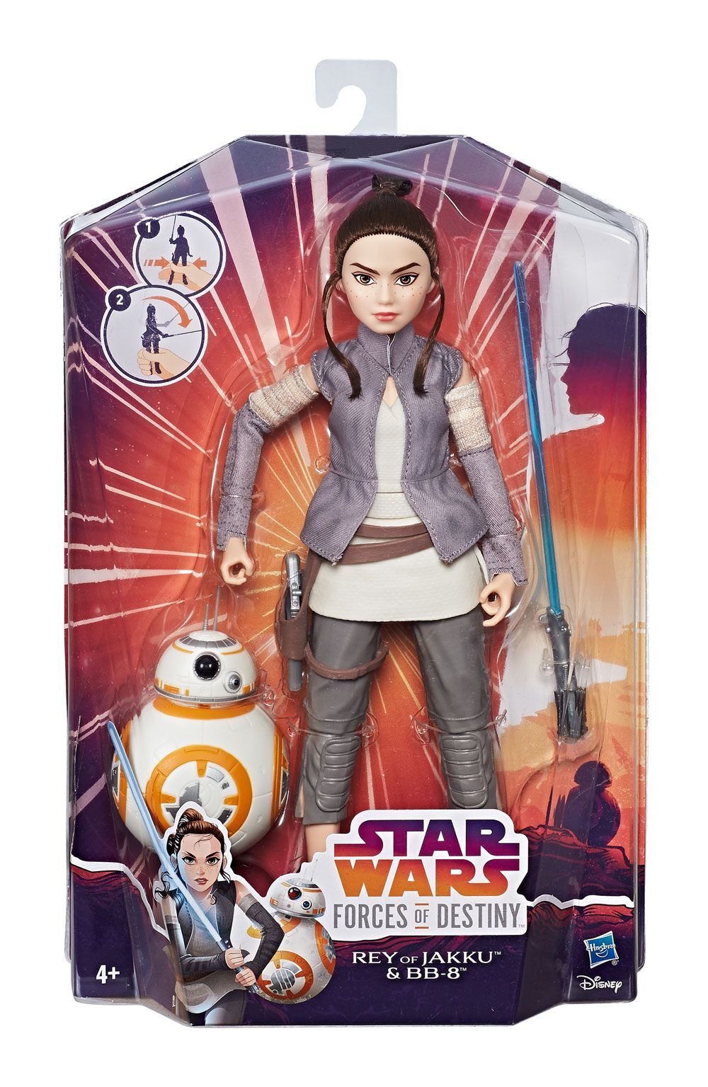 Star Wars Forces of Destiny Actionfiguren Doppelpack 2017 Rey of Jakku & BB-8 28 cm