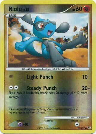 Riolu - 91/127 - Reverse Holo - EN Riolu - 91/127 - Reverse Holo - EN