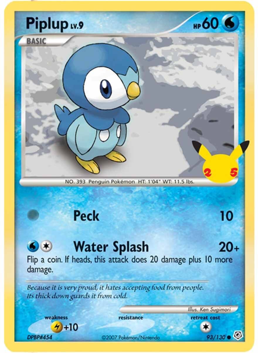 Pokémon 25th Anniversary Sinnoh Starters 3 Pack Jumbo Promos - EN