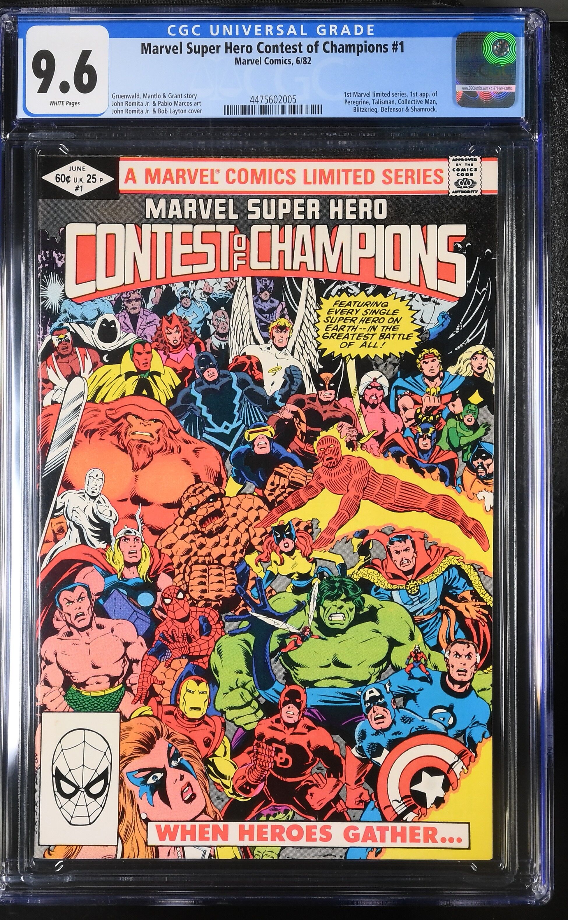 Marvel Super Hero Contest of Champions #1 CGC 9.6 Marvel Super Hero Contest of Champions #1 CGC 9.6